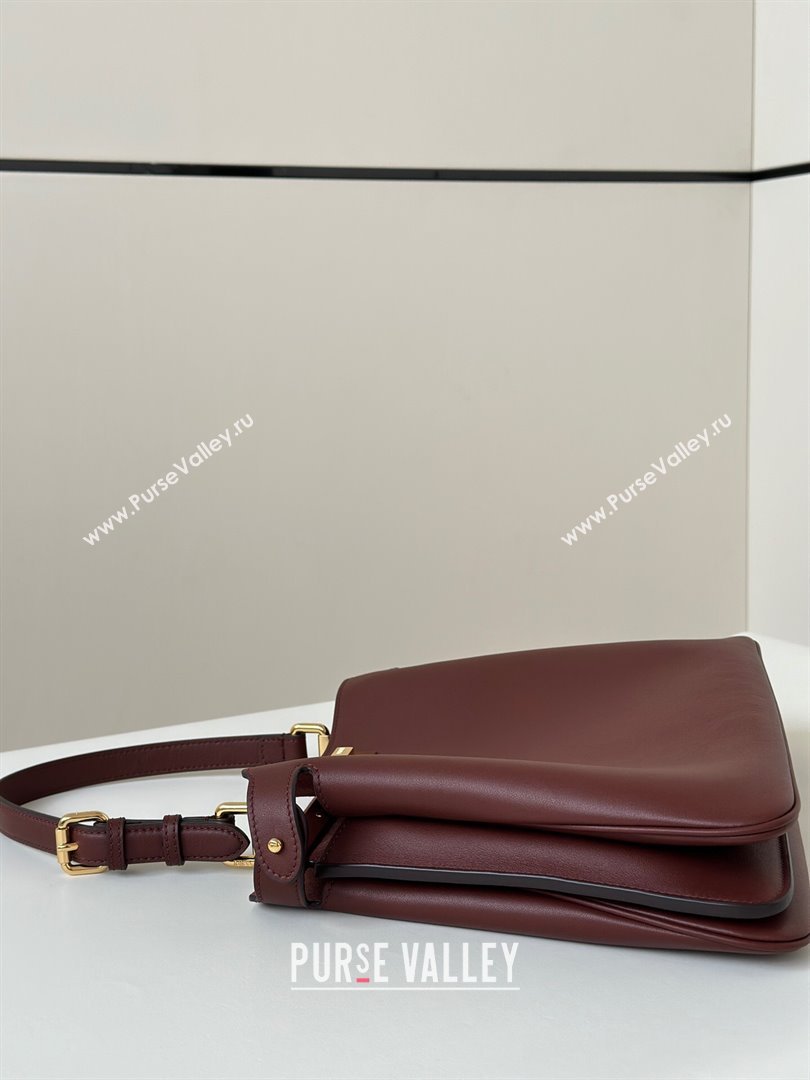 Fendi Peekaboo Soft Medium Bag in Cappuccino-coloured Leather Bag 80172 Red 2024 Top (CL-24101903)