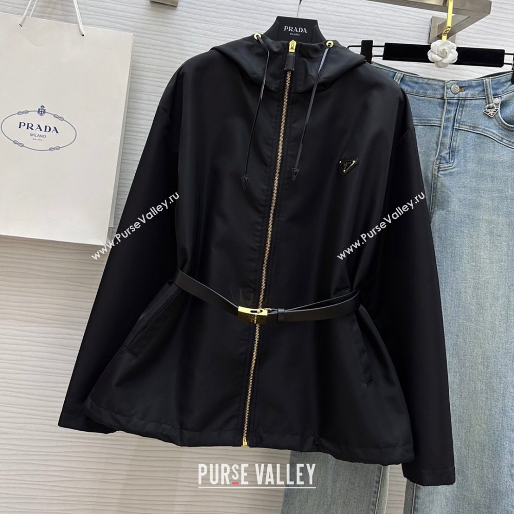 Prada Nylon Jacket P032706 Black 2024 (Q-24032706)