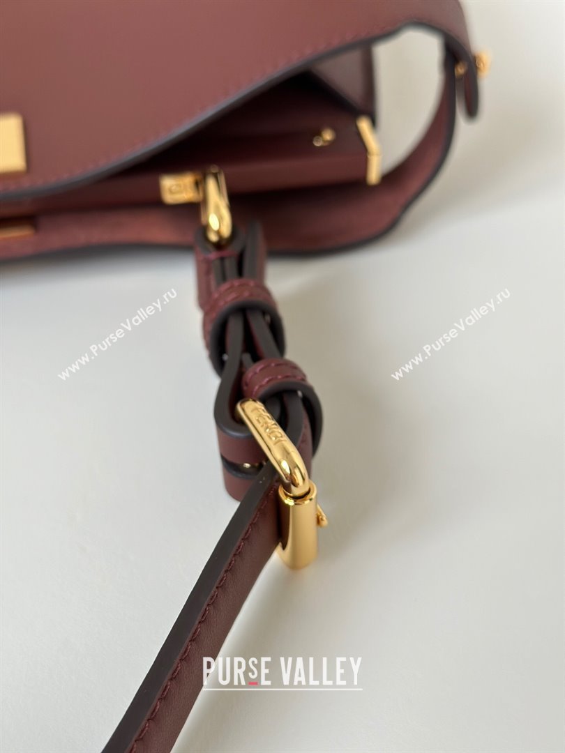 Fendi Peekaboo Soft Medium Bag in Cappuccino-coloured Leather Bag 80172 Red 2024 Top (CL-24101903)