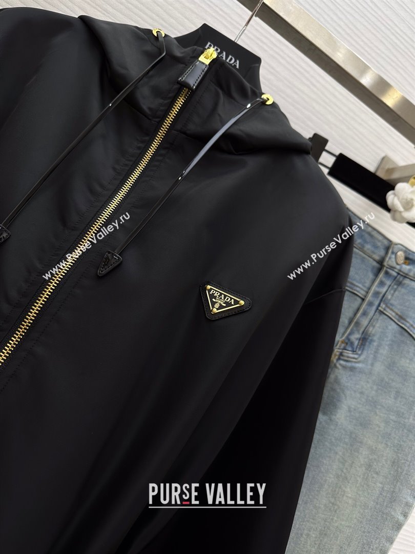 Prada Nylon Jacket P032706 Black 2024 (Q-24032706)