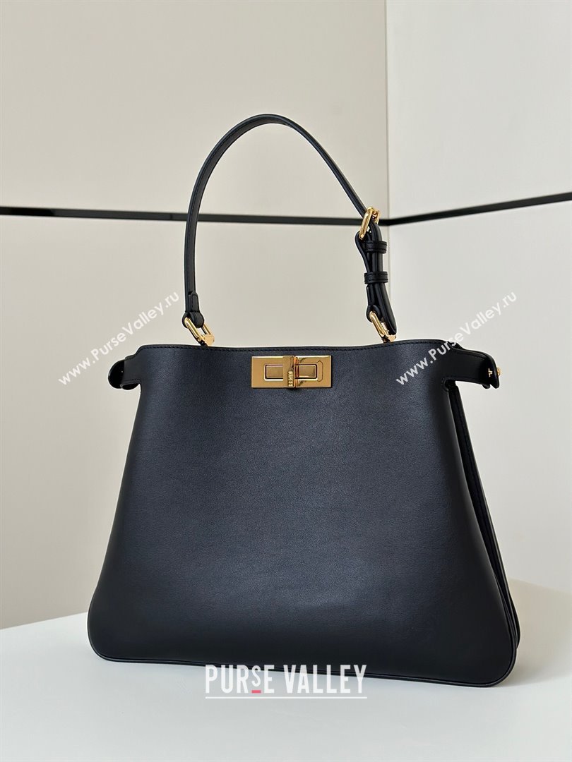 Fendi Peekaboo Soft Medium Bag in Cappuccino-coloured Leather Bag 80172 Black 2024 Top (CL-24101904)