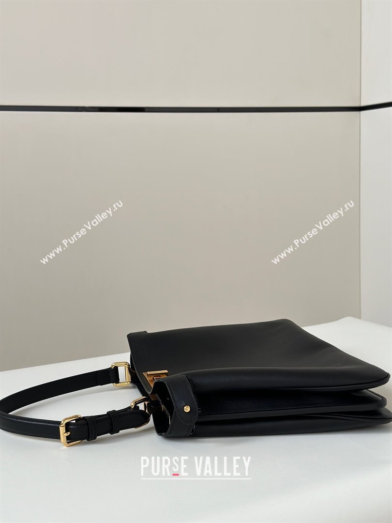 Fendi Peekaboo Soft Medium Bag in Cappuccino-coloured Leather Bag 80172 Black 2024 Top (CL-24101904)