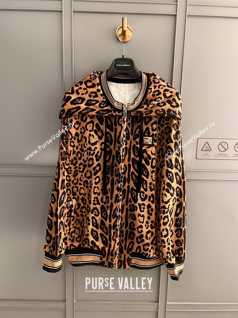 Dolce Gabbana Leopard Cotton Jacket DG032707 2024 (Q-24032707)