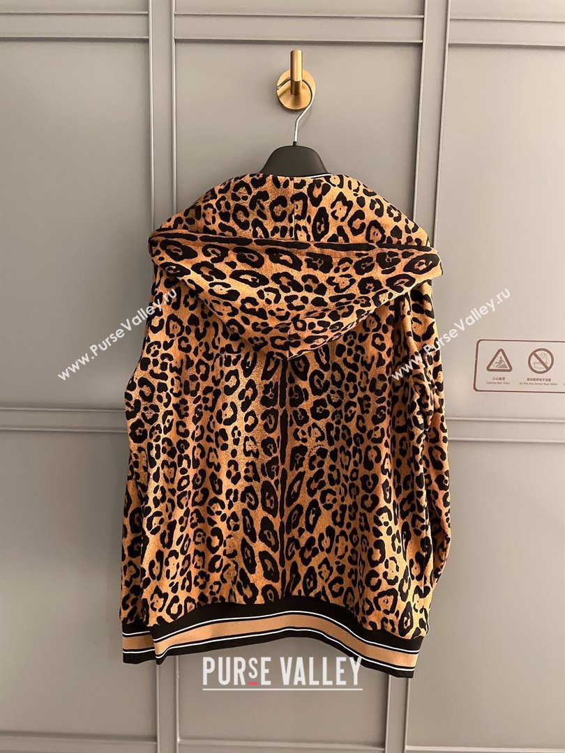 Dolce Gabbana Leopard Cotton Jacket DG032707 2024 (Q-24032707)