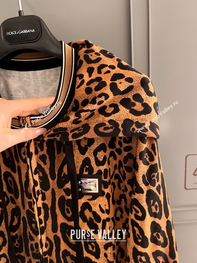 Dolce Gabbana Leopard Cotton Jacket DG032707 2024 (Q-24032707)