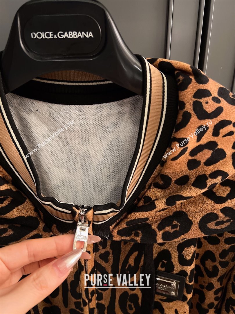 Dolce Gabbana Leopard Cotton Jacket DG032707 2024 (Q-24032707)