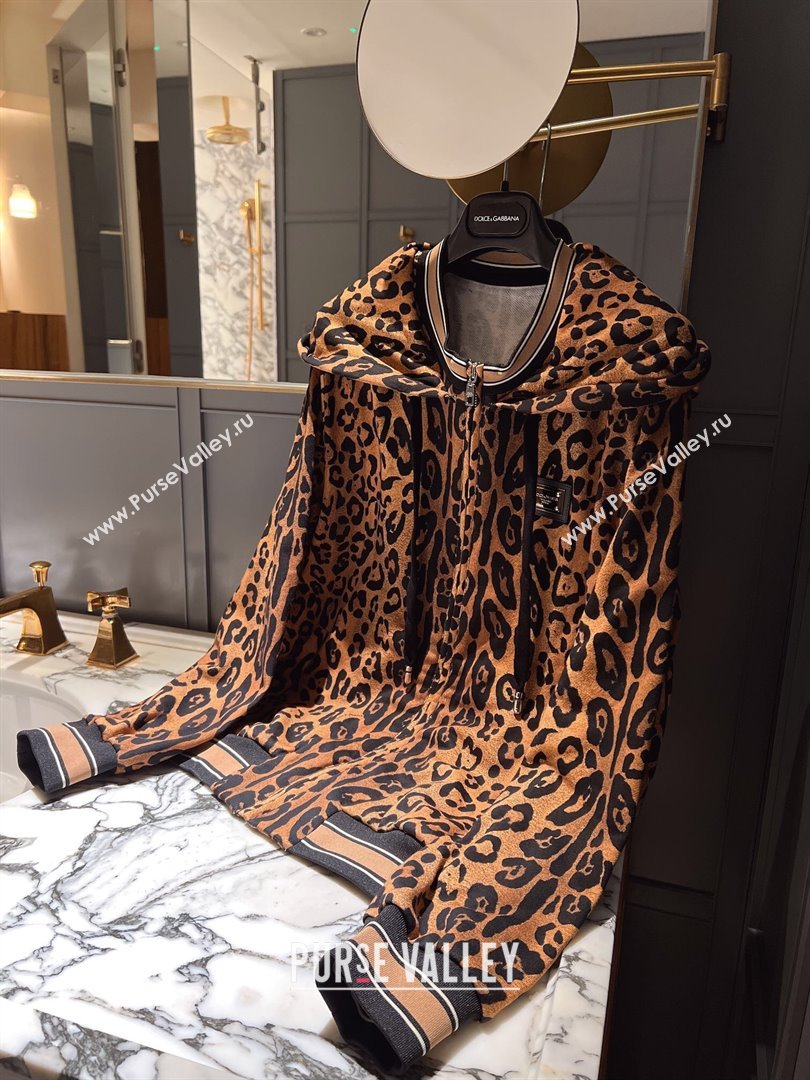 Dolce Gabbana Leopard Cotton Jacket DG032707 2024 (Q-24032707)