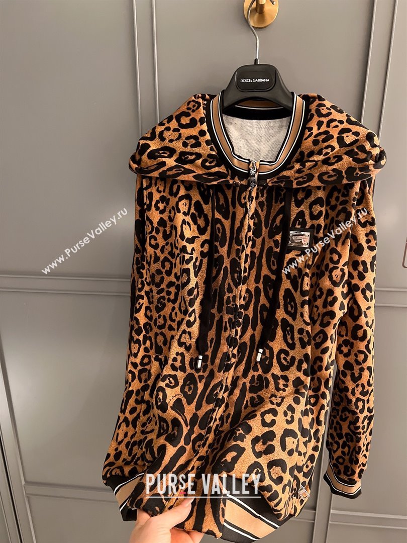 Dolce Gabbana Leopard Cotton Jacket DG032707 2024 (Q-24032707)