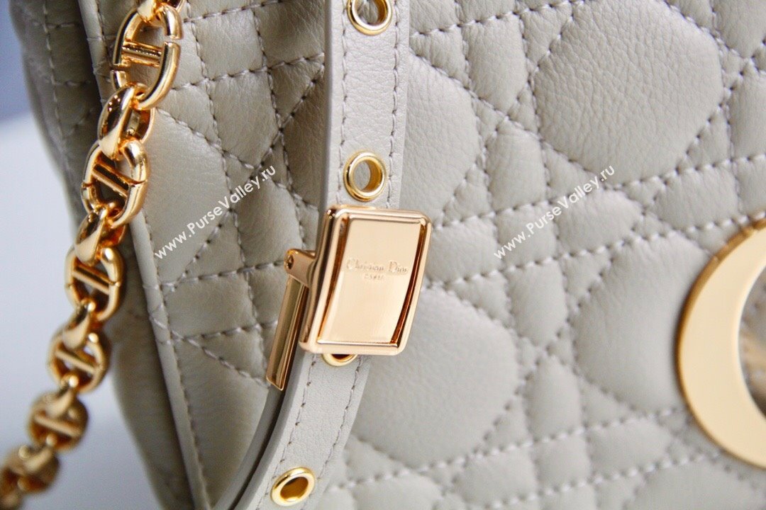 Dior Medium Caro Chain Bag in Soft Cannage Calfskin Beige 2024 (DMZ-24052202)