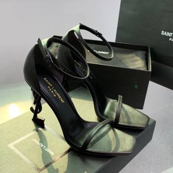 Saint Laurent Opyum Sandals in Smooth Calfskin Black 2023 (KE-23110630)