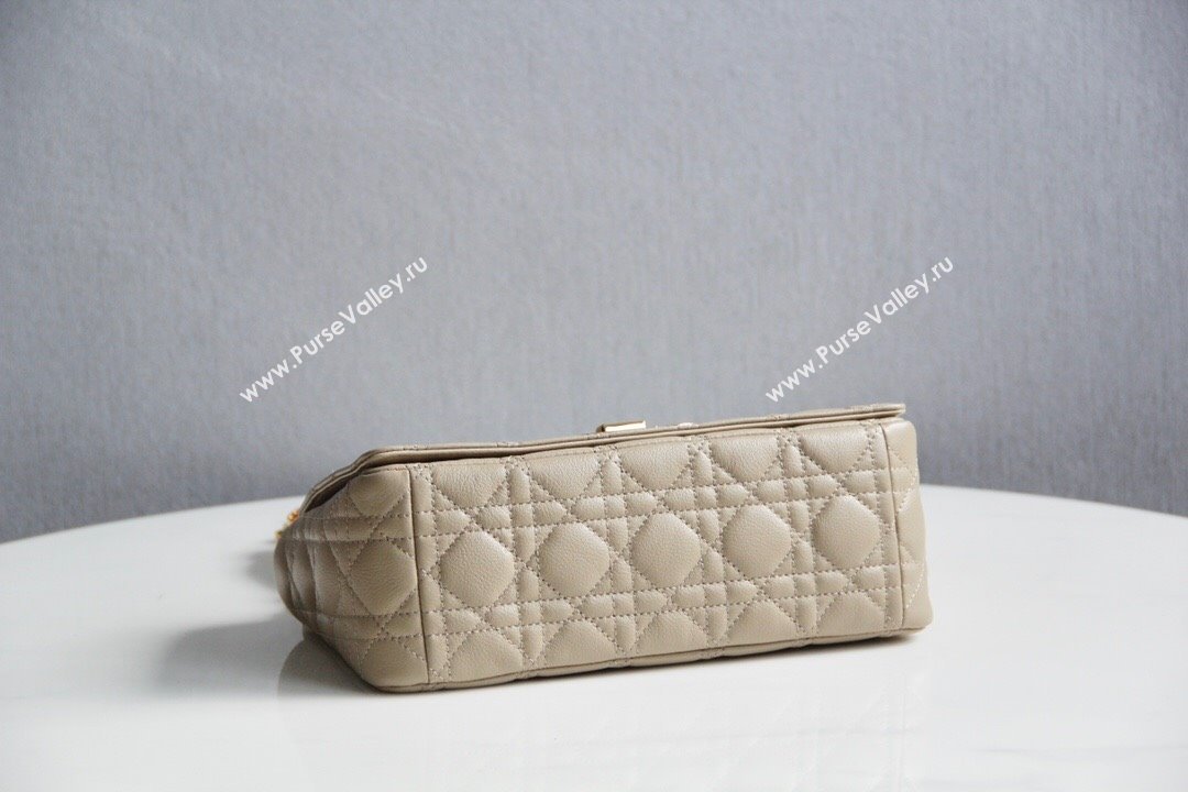 Dior Medium Caro Chain Bag in Soft Cannage Calfskin Beige 2024 (DMZ-24052202)