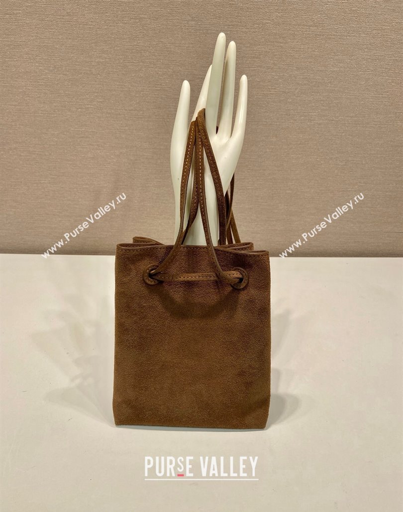 Prada Suede Crossbody Bag Brown 2024 1BH221 (YZ-240923001)