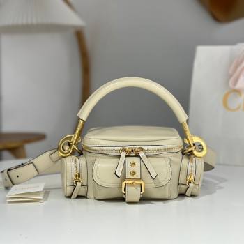 Chloe Small Camera Bag in Shiny Leather W0653 Beige 2024 (DL-24090502)