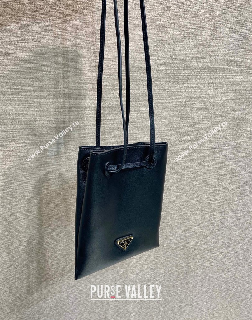 Prada Leather Crossbody Bag Black 2024 1BH221 (YZ-240923002)