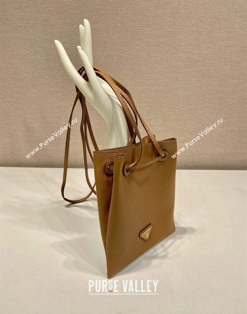 Prada Leather Crossbody Bag Brown 2024 1BH221 (YZ-240923003)