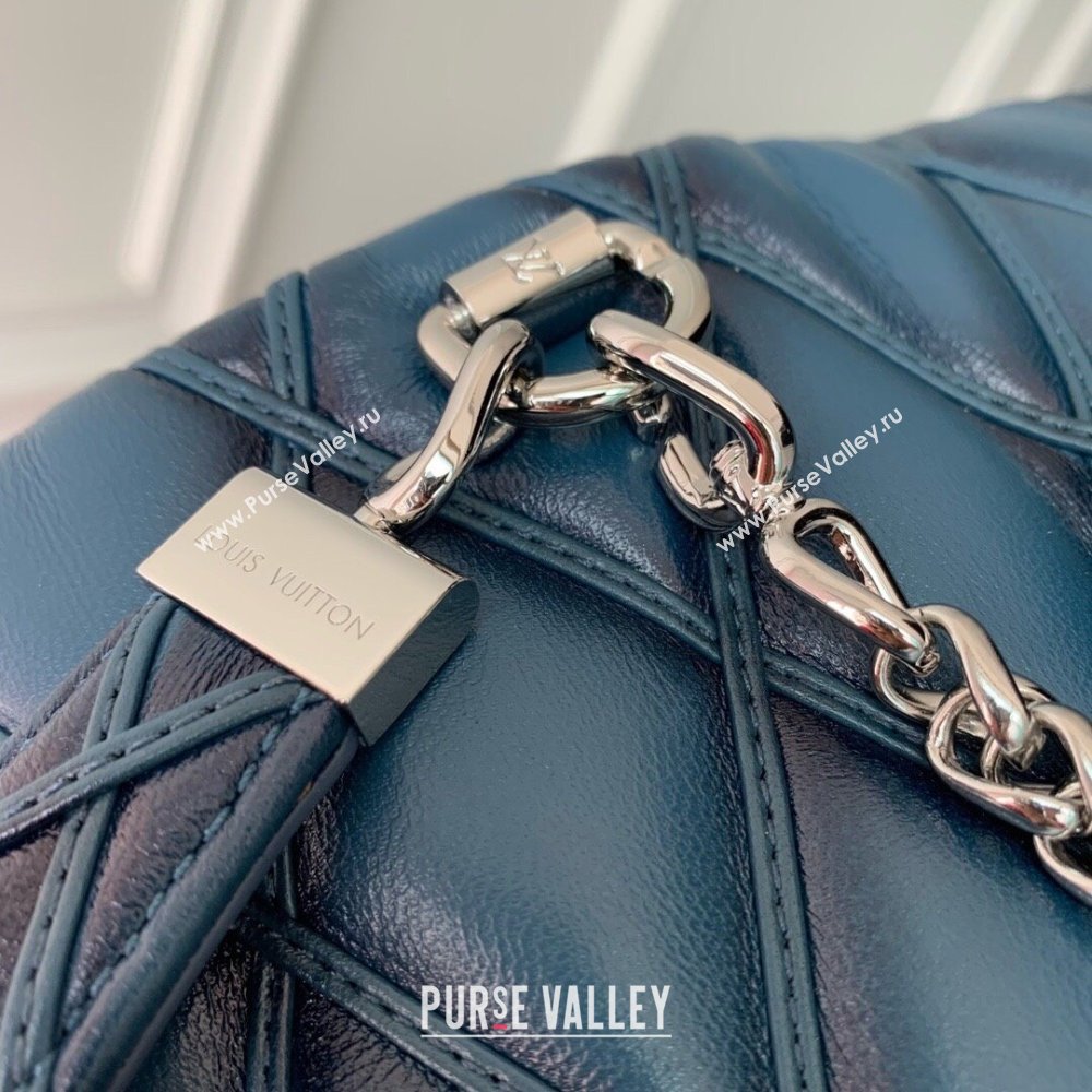 Louis Vuitton GO-14 PM Bag in Denim Blue Lambskin Leather M12434 2024 (K-24110112)