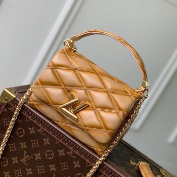 Louis Vuitton GO-14 PM Bag in Sand Lambskin Leather M12332 2024 (K-24110113)