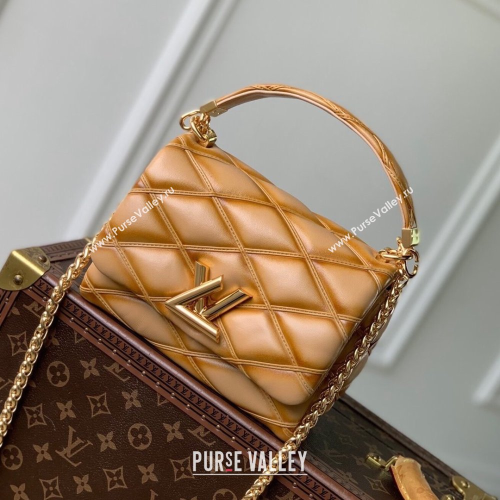 Louis Vuitton GO-14 PM Bag in Sand Lambskin Leather M12332 2024 (K-24110113)