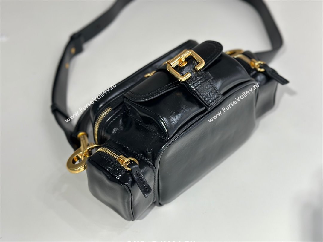 Chloe Small Camera Bag in Shiny Leather W0653 Black 2024 (DL-24090505)