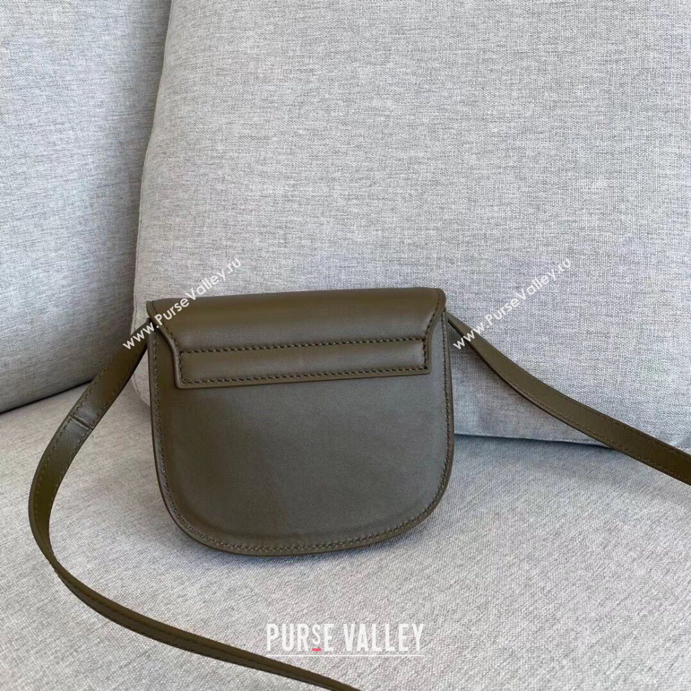 Saint Laurent Kaia Mini Satchel in Smooth Vintage Leather 623097 Green 2020 (YD-20112813)