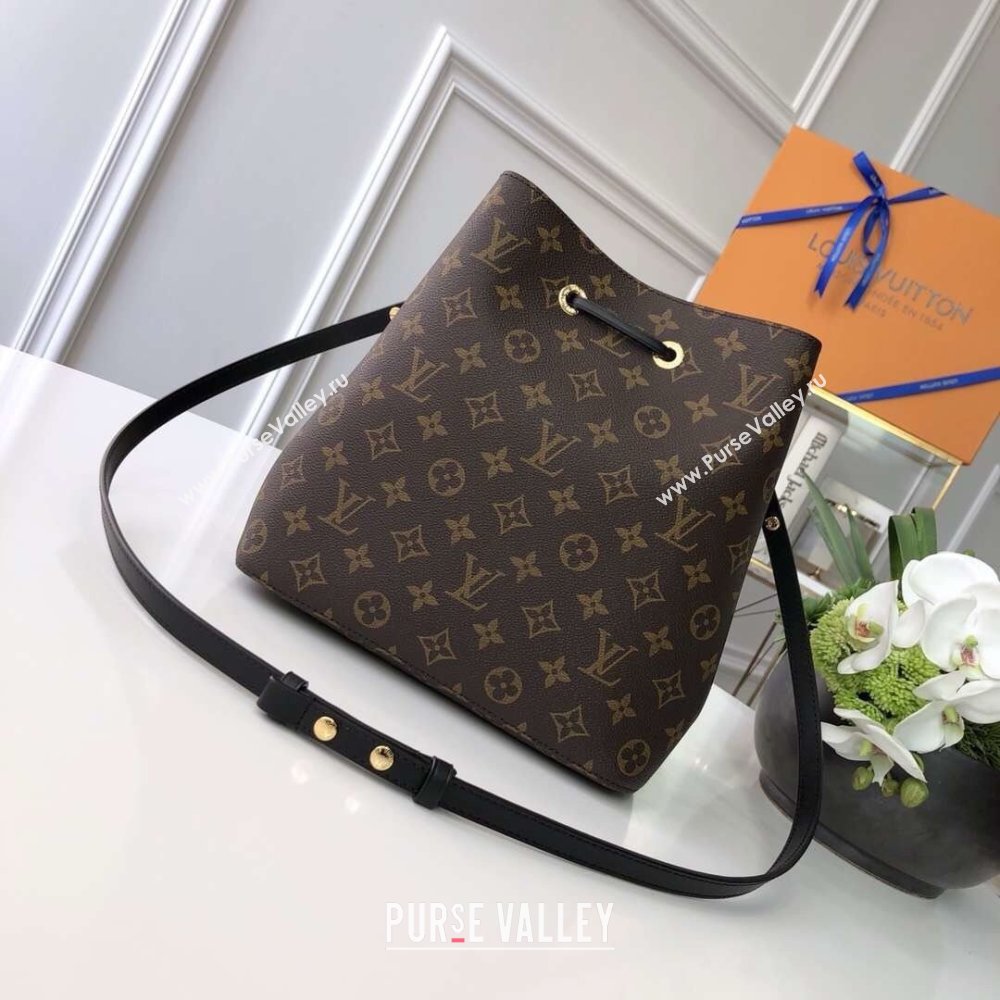 Louis Vuitton NeoNoe MM Bucket Bag in Monogram Canvas M44020 Black 2024 (K-24123003)