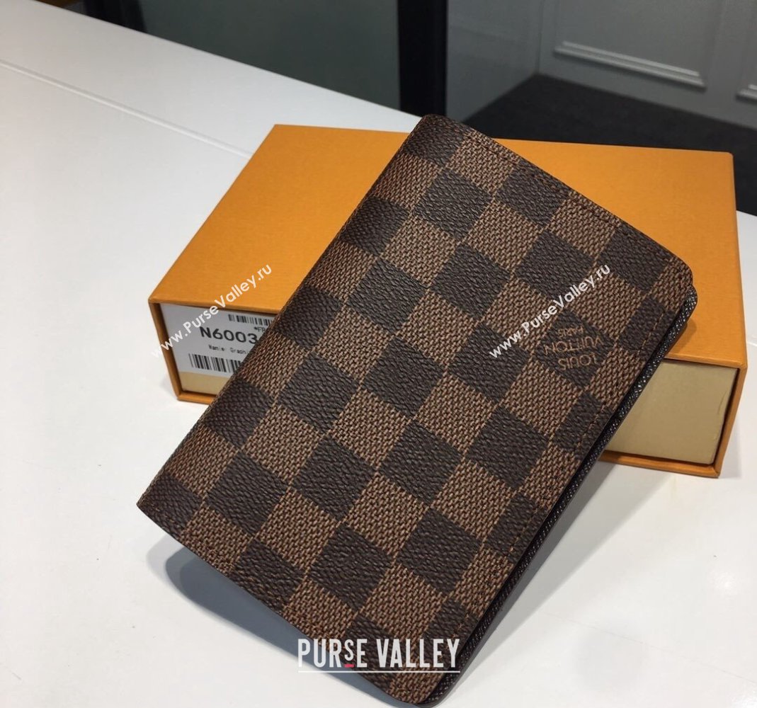 Louis Vuitton Passport Cover N60189 Damier EbeneCanvas 2021 (KI-21101316)