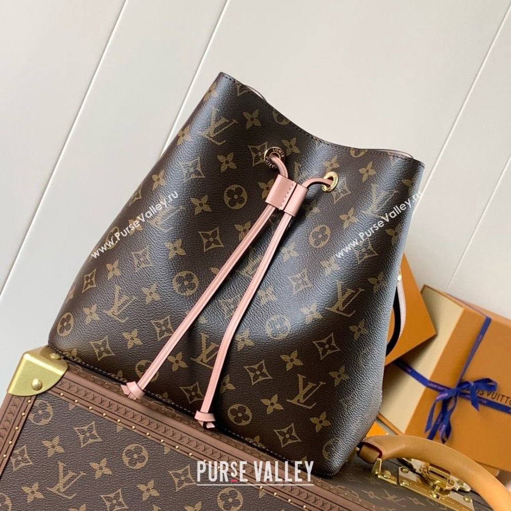 Louis Vuitton NeoNoe MM Bucket Bag in Monogram Canvas M44022 Pink 2024 (K-24123004)