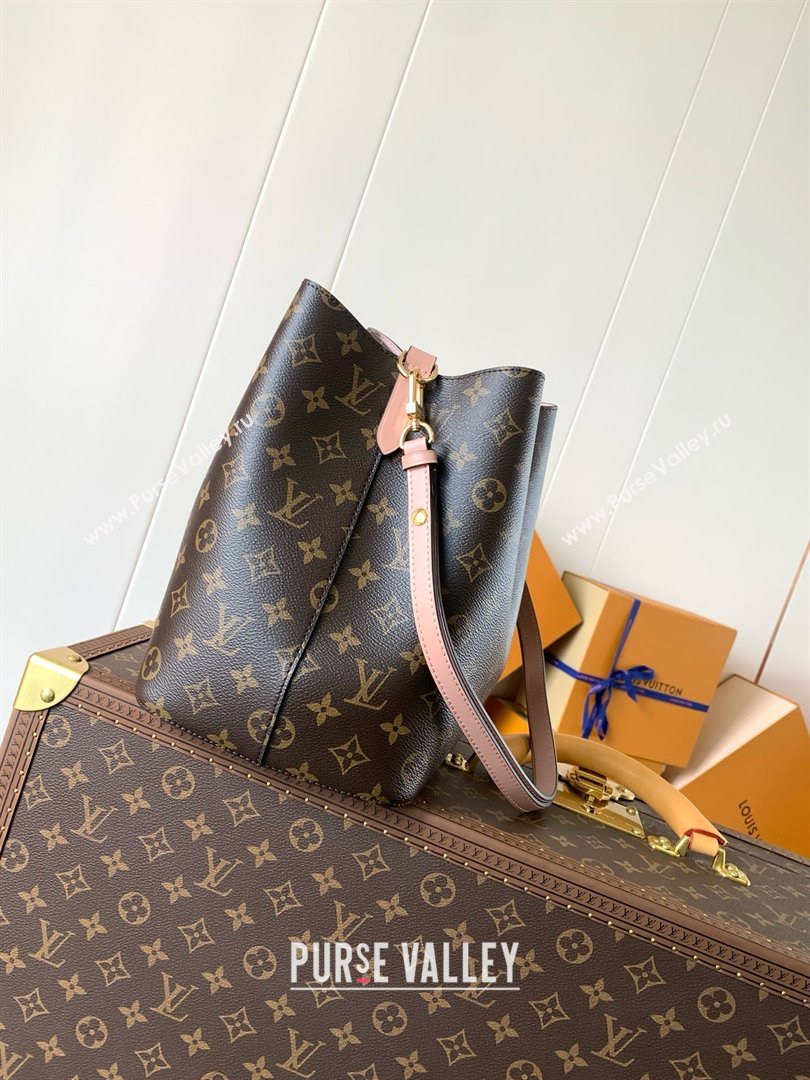 Louis Vuitton NeoNoe MM Bucket Bag in Monogram Canvas M44022 Pink 2024 (K-24123004)