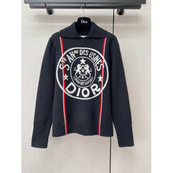 Dior Cashmere Sweater D111011 Black 2023 (Q-23111011)