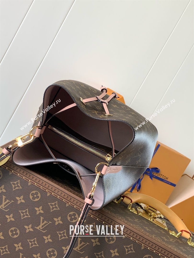 Louis Vuitton NeoNoe MM Bucket Bag in Monogram Canvas M44022 Pink 2024 (K-24123004)