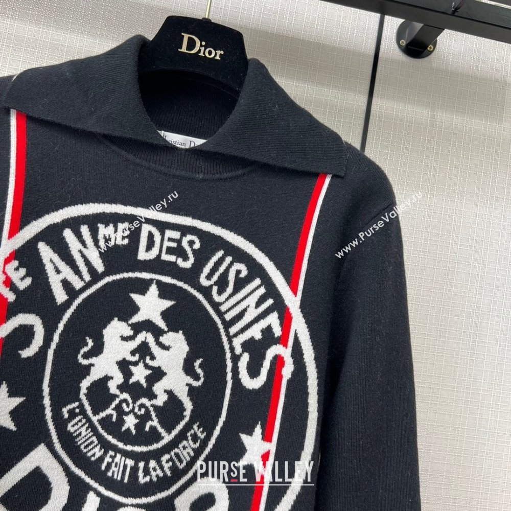 Dior Cashmere Sweater D111011 Black 2023 (Q-23111011)