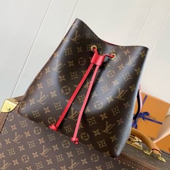 Louis Vuitton NeoNoe MM Bucket Bag in Monogram Canvas M44021 Red 2024 (K-24123005)