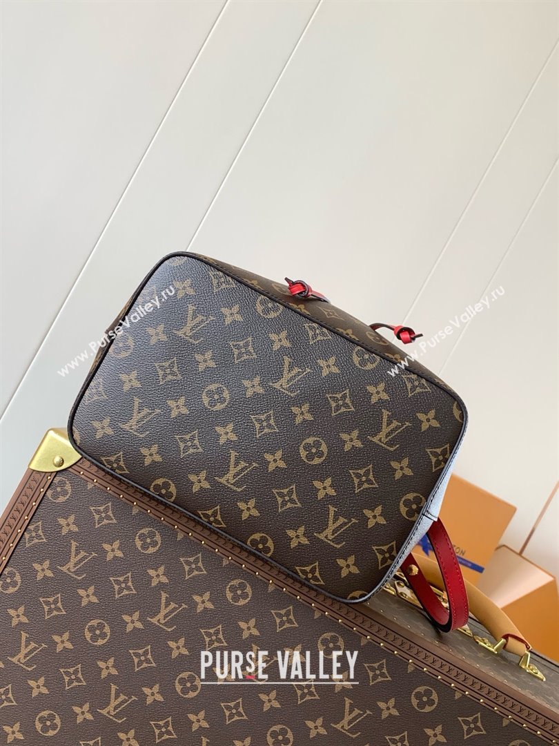 Louis Vuitton NeoNoe MM Bucket Bag in Monogram Canvas M44021 Red 2024 (K-24123005)