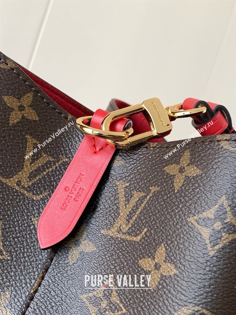 Louis Vuitton NeoNoe MM Bucket Bag in Monogram Canvas M44021 Red 2024 (K-24123005)