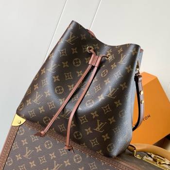 Louis Vuitton NeoNoe MM Bucket Bag in Monogram Canvas M44887 Caramel 2024 (K-24123006)