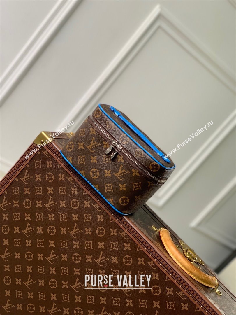 Louis Vuitton Nice Mini Beauty Case Bag in Monogram Canvas M44495 Blue 2024 (K-24102202)