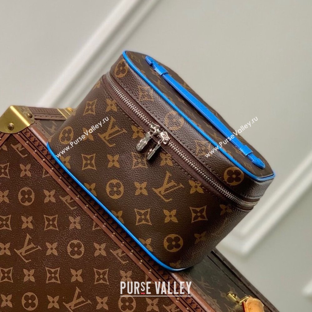 Louis Vuitton Nice Mini Beauty Case Bag in Monogram Canvas M44495 Blue 2024 (K-24102202)