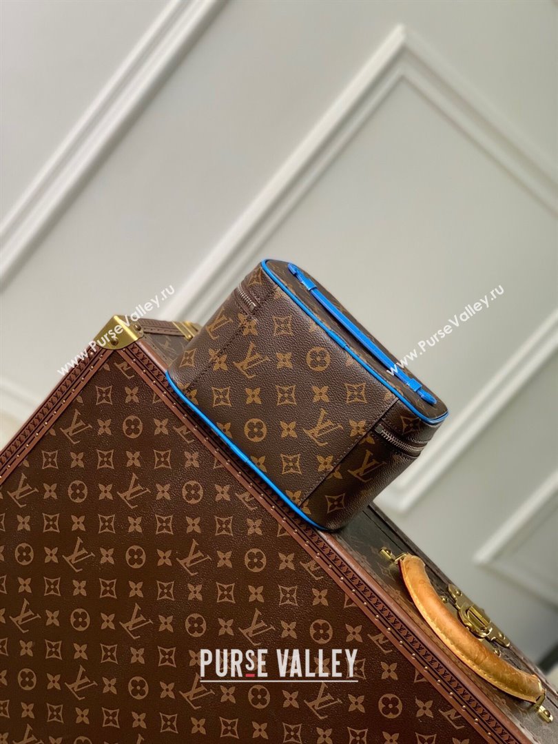 Louis Vuitton Nice Mini Beauty Case Bag in Monogram Canvas M44495 Blue 2024 (K-24102202)