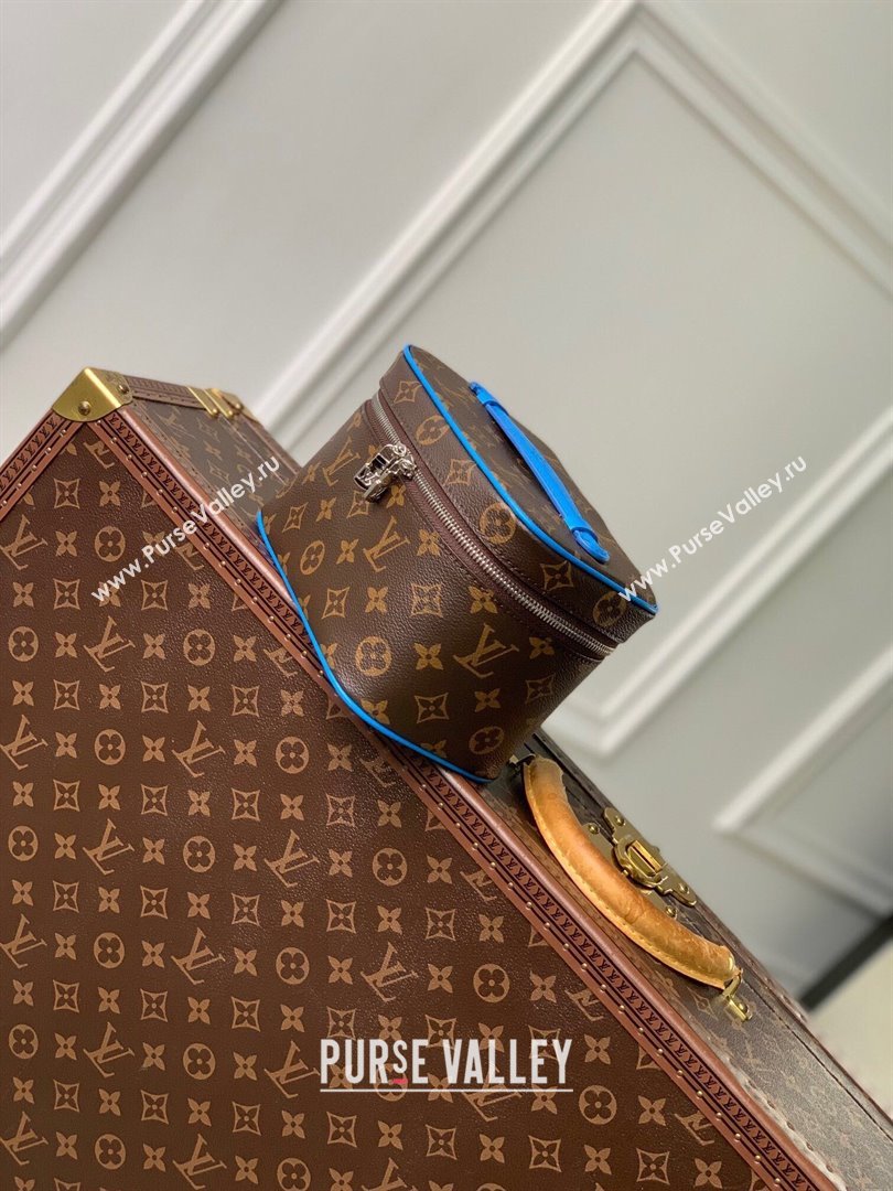 Louis Vuitton Nice Mini Beauty Case Bag in Monogram Canvas M44495 Blue 2024 (K-24102202)