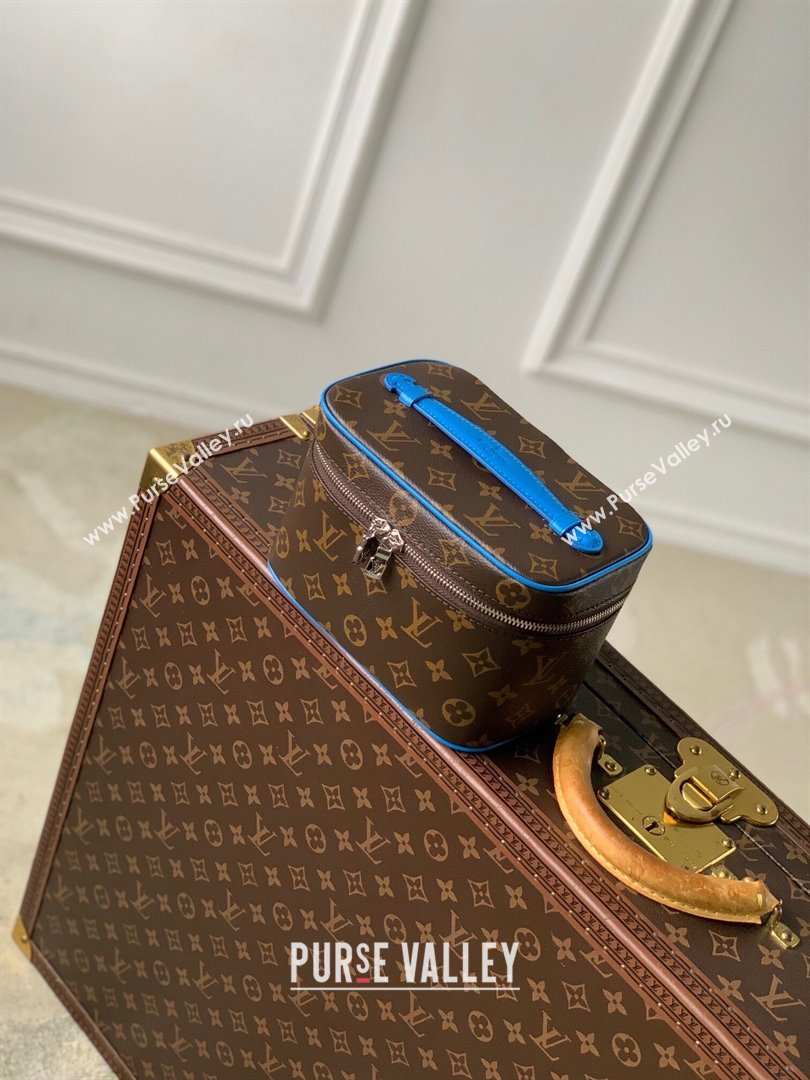 Louis Vuitton Nice Mini Beauty Case Bag in Monogram Canvas M44495 Blue 2024 (K-24102202)