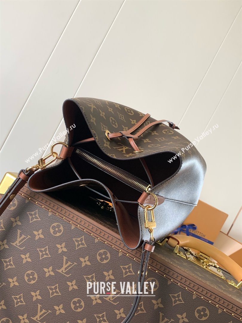 Louis Vuitton NeoNoe MM Bucket Bag in Monogram Canvas M44887 Caramel 2024 (K-24123006)