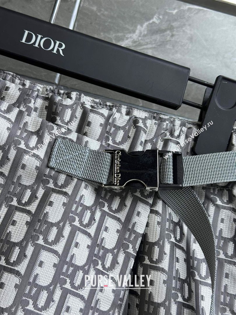 Dior Skort in Grey Dior Oblique Motif D032722 2024 (Q-24032722)