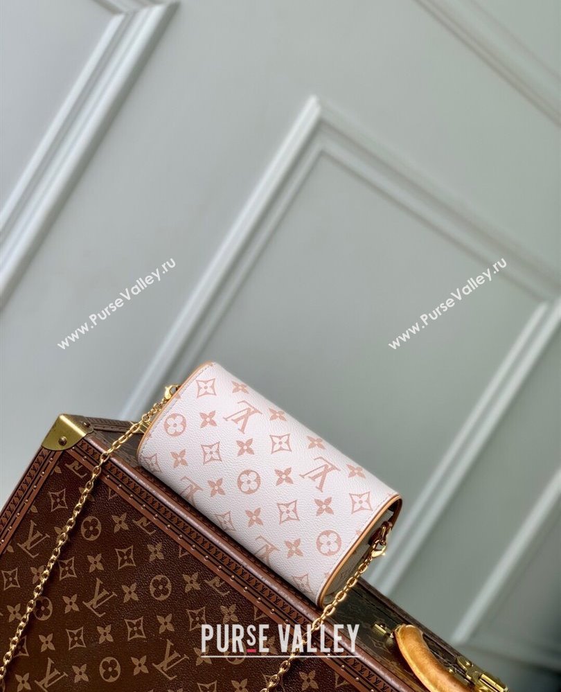 Louis Vuitton Pochette Camille Chain Bag Monogram Dune Canvas M26583 White 2025 (KI-250809054)