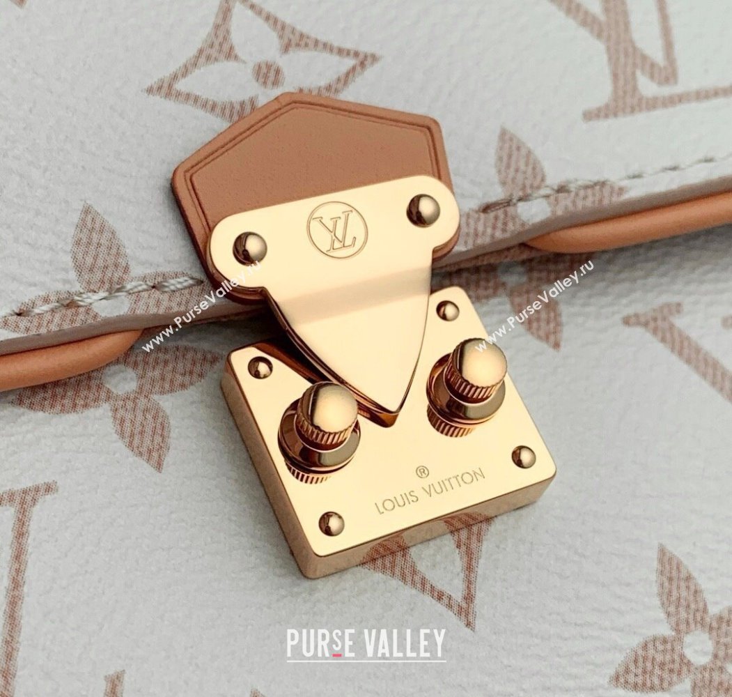 Louis Vuitton Pochette Camille Chain Bag Monogram Dune Canvas M26583 White 2025 (KI-250809054)