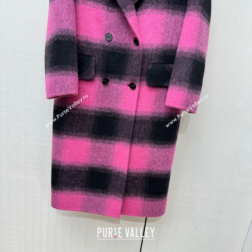 Saint Laurent Wool Coat S111018 Pink 2023 (Q-23111018)