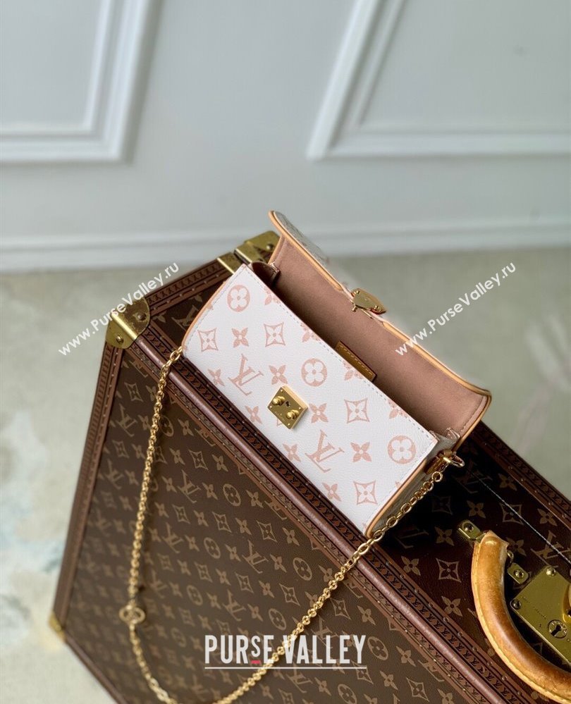 Louis Vuitton Pochette Camille Chain Bag Monogram Dune Canvas M26583 White 2025 (KI-250809054)