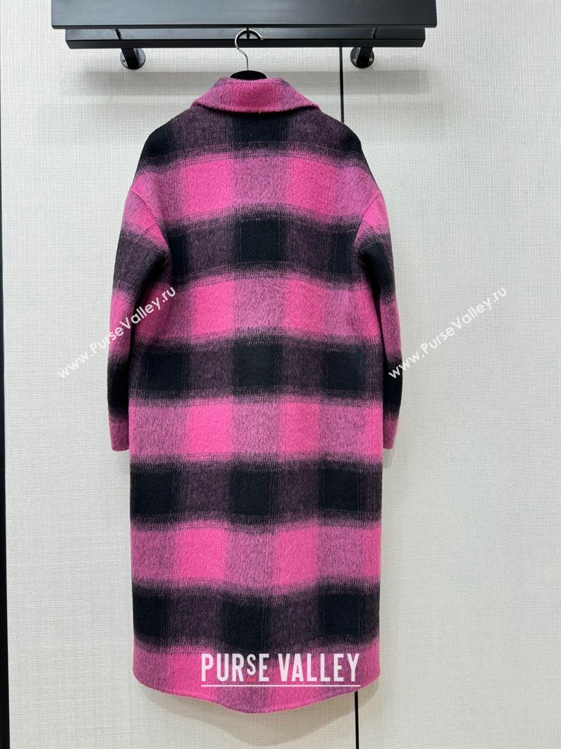 Saint Laurent Wool Coat S111018 Pink 2023 (Q-23111018)