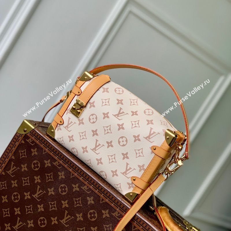 Louis Vuitton Side Trunk MM Bag Monogram Dune Canvas M26287 White 2025 (KI-250809055)