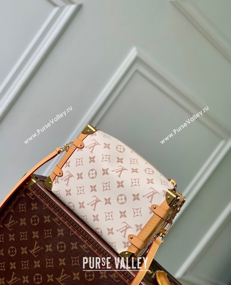 Louis Vuitton Side Trunk MM Bag Monogram Dune Canvas M26287 White 2025 (KI-250809055)