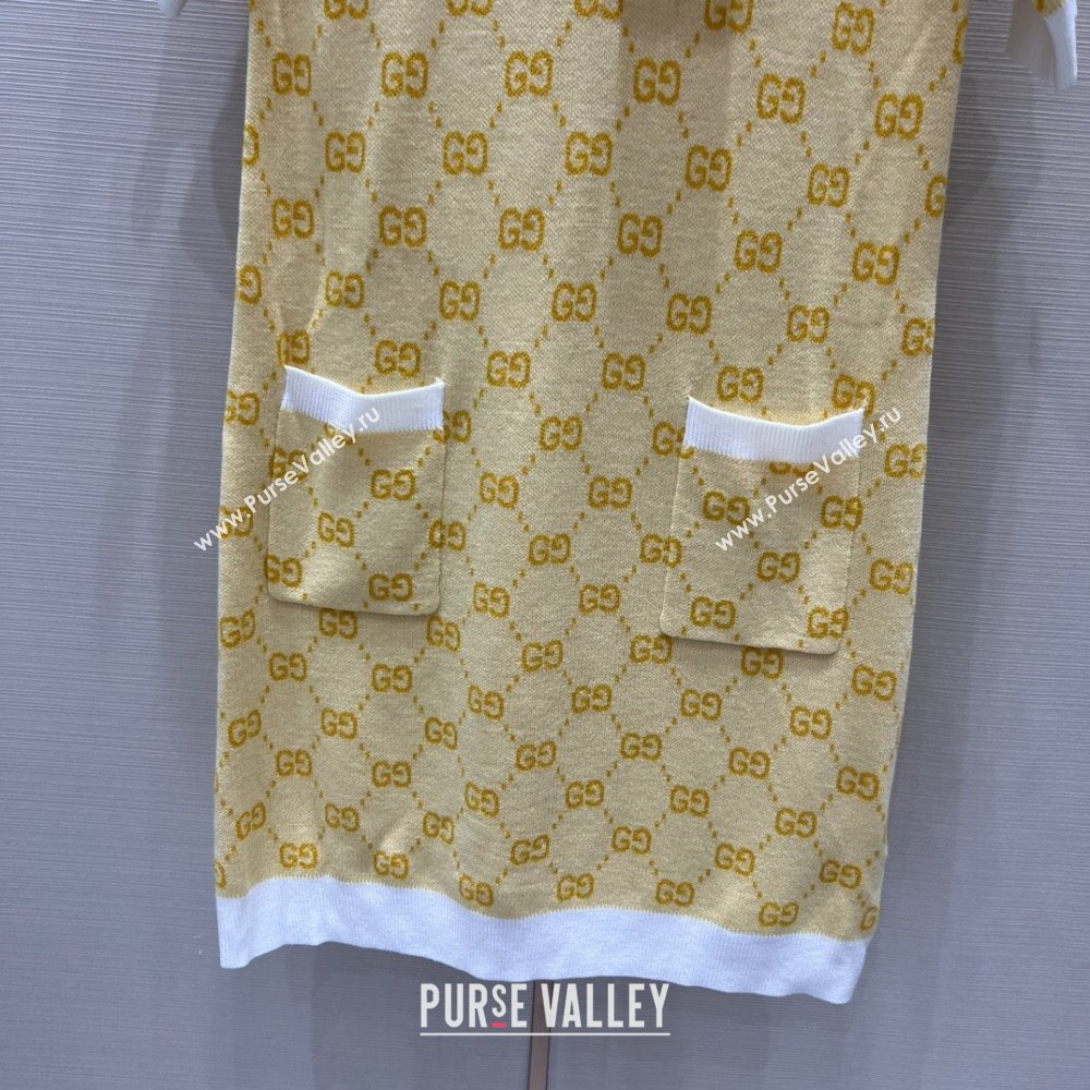 Gucci Wool Dress G032724 Yellow 2024 (Q-24032724)